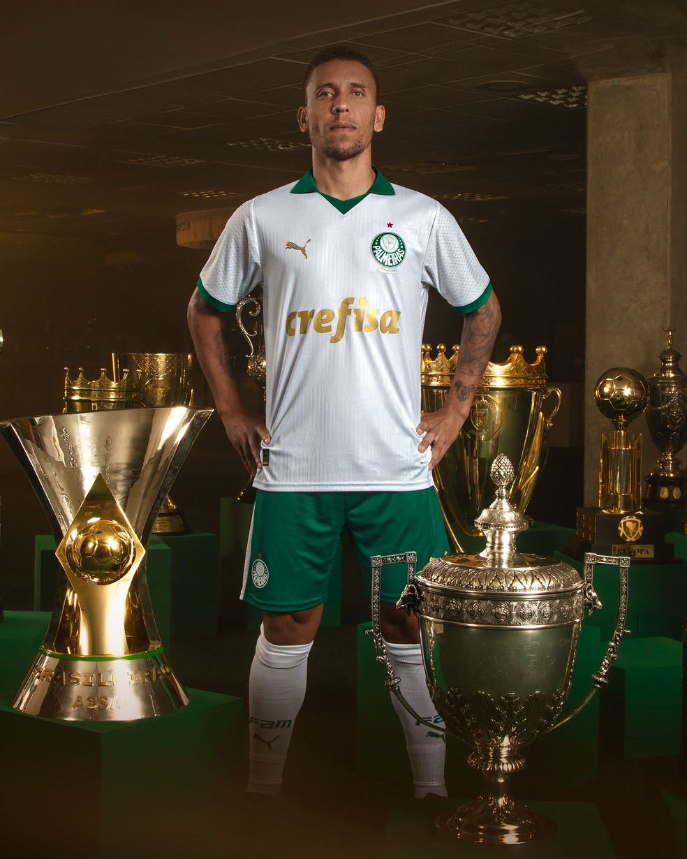 Detalhe da nova camisa do Palmeiras para a temporada 2024 — Foto: Reprodução