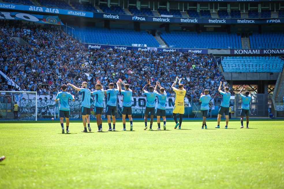 Grêmio realizou jogo-treino no último sábado — Foto: Lucas Uebel/Grêmio