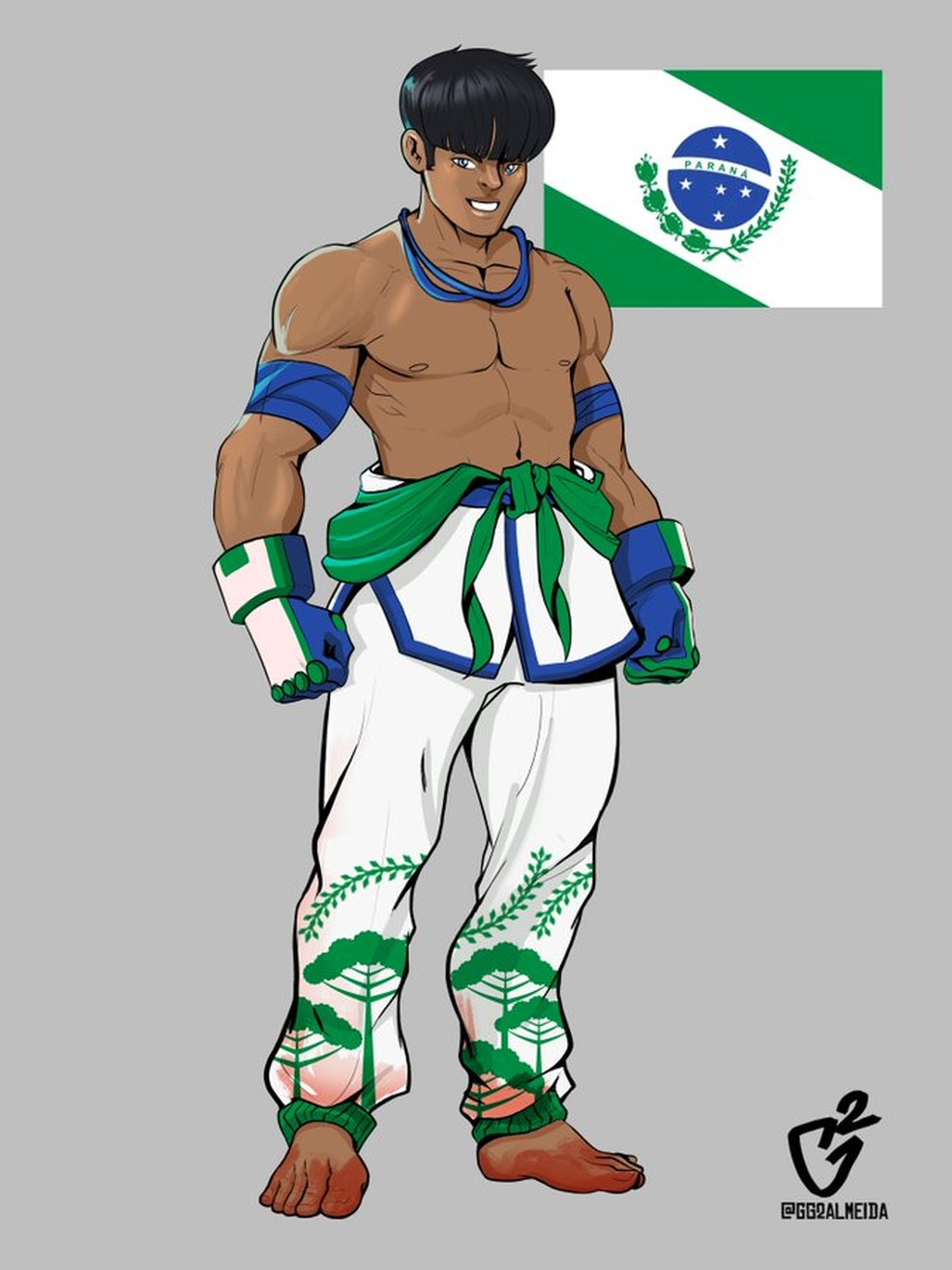 Street Fighter: brasileiro desenha lutadores com idade real