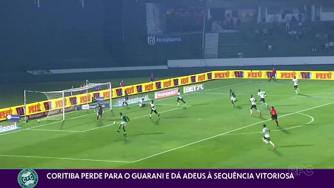 Coritiba perde para o Guarani e dá adeus à sequência vitoriosa