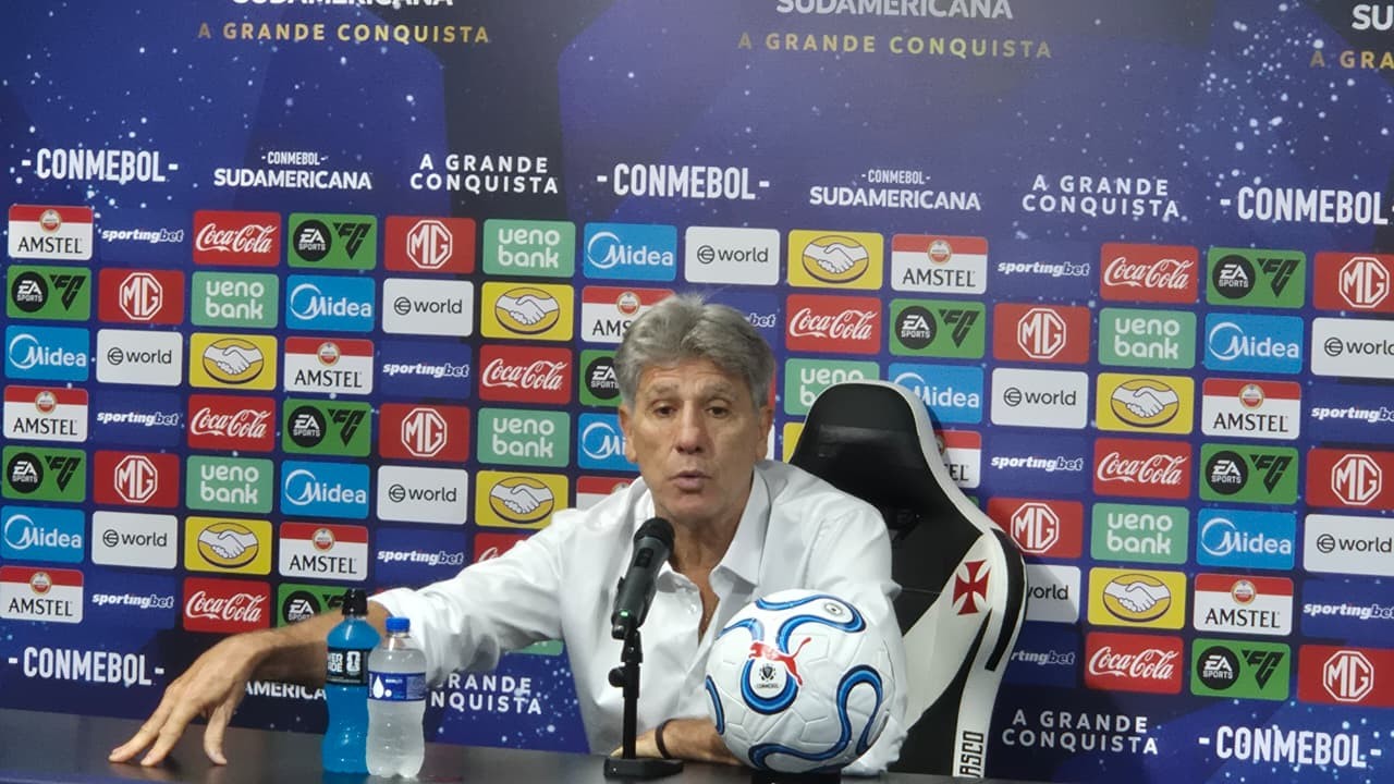 Renato Gaúcho rebate críticas: "Se fosse covarde, nem teria vindo para o Vasco"