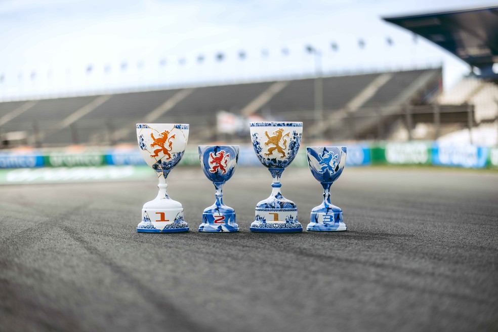 Troféus do GP da Holanda da F1 2025 — Foto: Divulgação