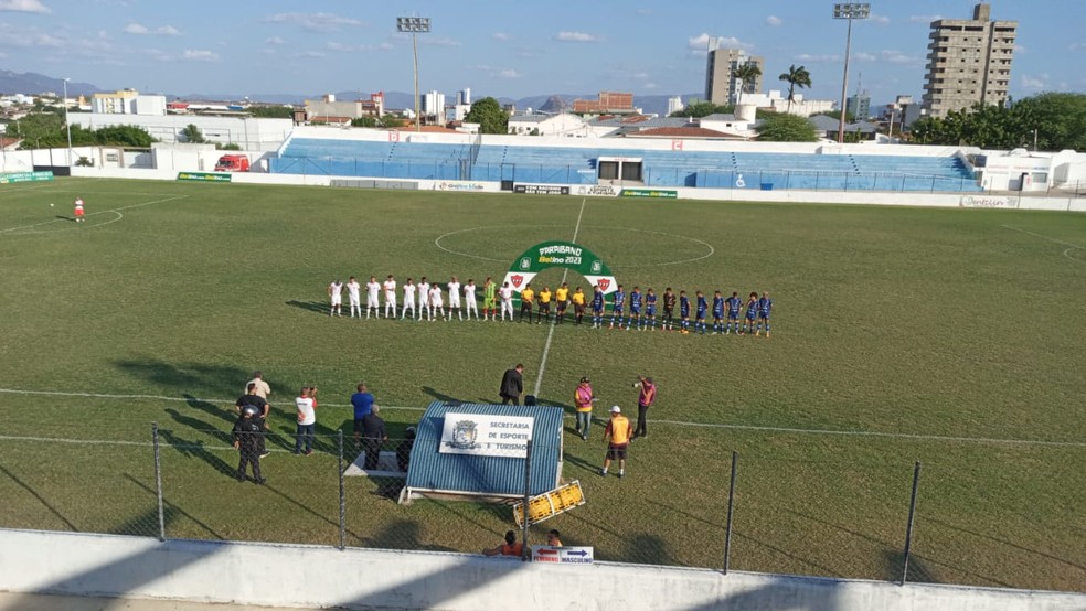 A goleada do Pombal diante do Spartax foi no Estádio José Cavalcanti, em Patos — Foto: Beto Silva/TV Paraíba