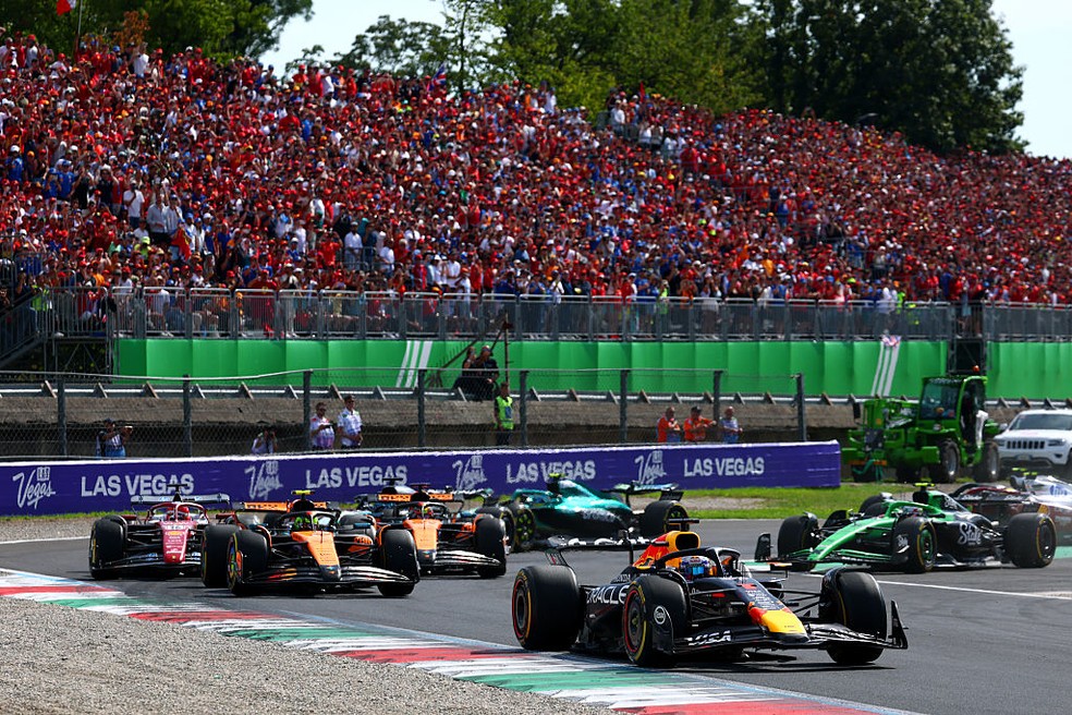 Largada do GP da Itália de F1 2025 — Foto: Clive Rose/Getty Images