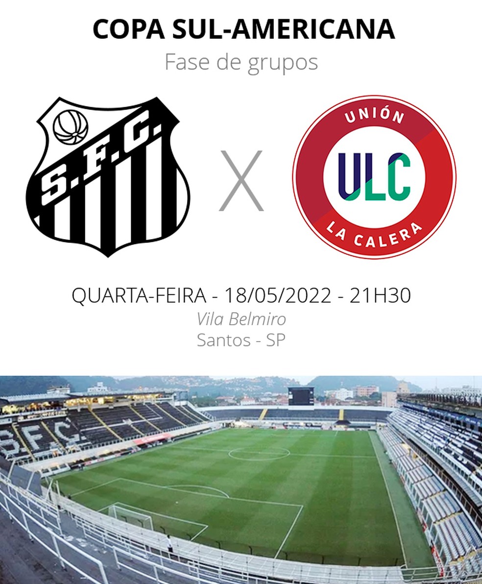 Copa Sul Americana Futebol Fase Grupos Santos Union Calera Chile