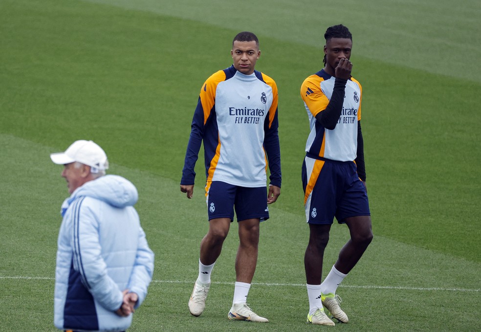 Ancelotti, Mbappé e Camavinga, Real Madrid