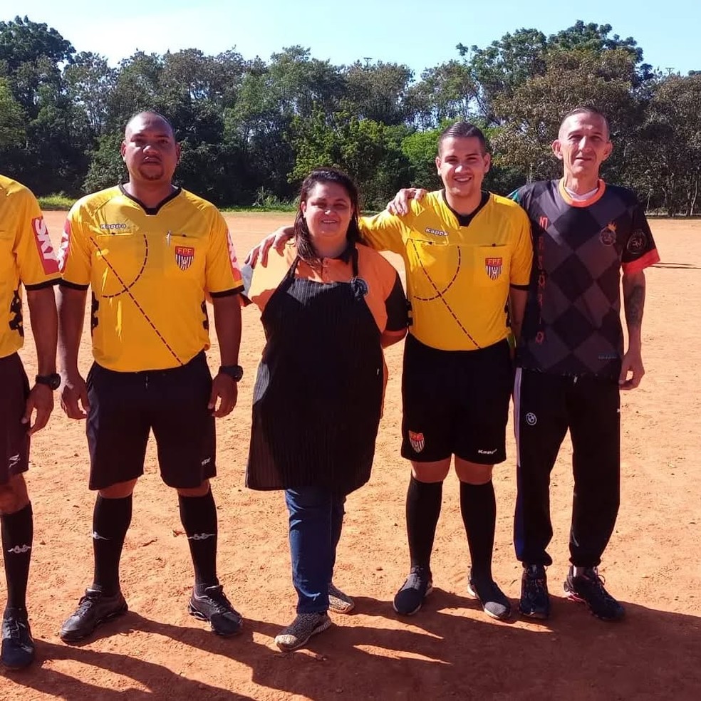 Soraya durante partida no Aliança — Foto: Reprodução/Instagram