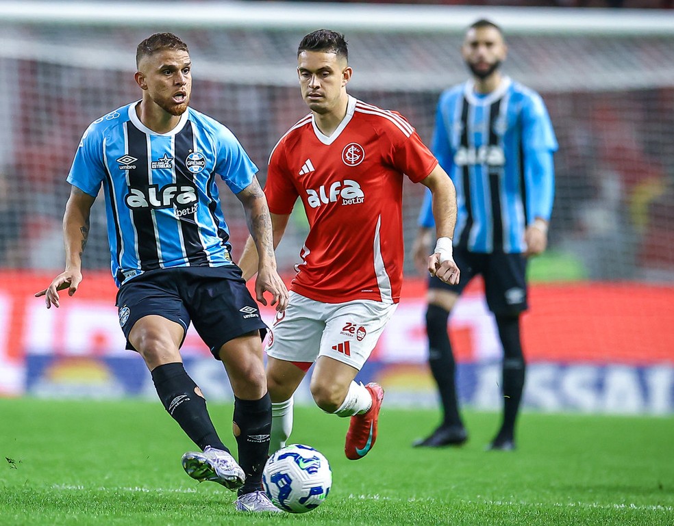 Último jogo de Cuéllar foi o Gre-Nal de domingo passado — Foto: Lucas Uebel / Grêmio / Divulgação