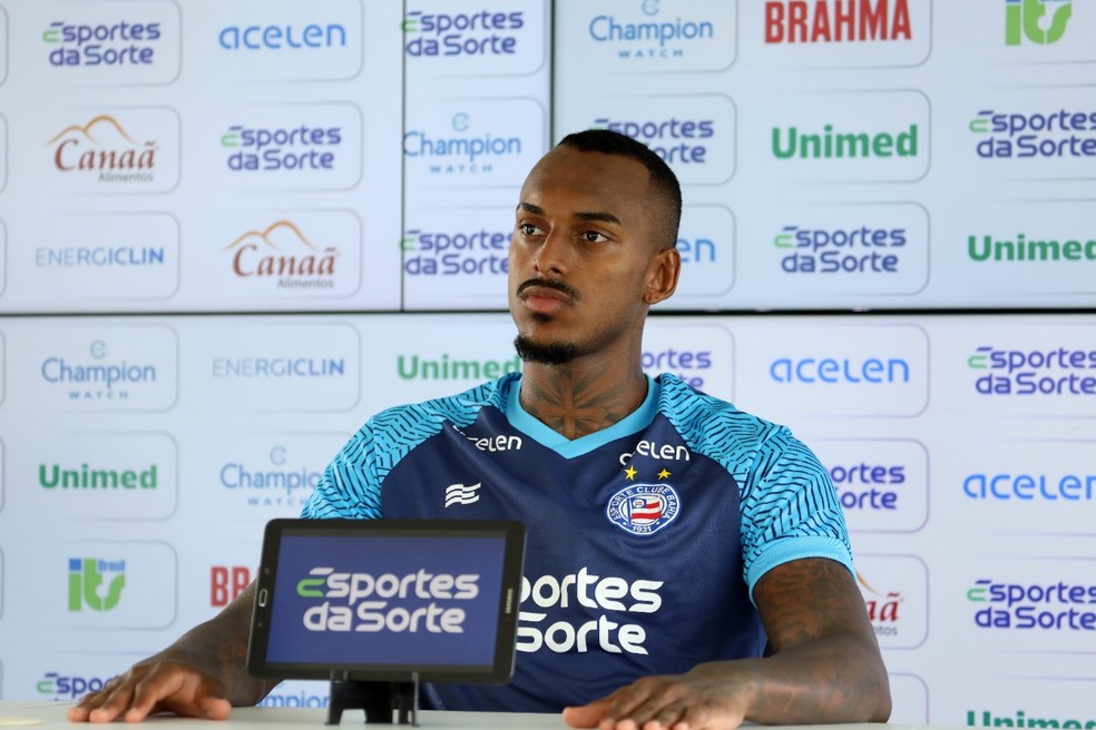 Raul Gustavo, zagueiro do Bahia — Foto: Felipe Oliveira / EC Bahia / Divulgação