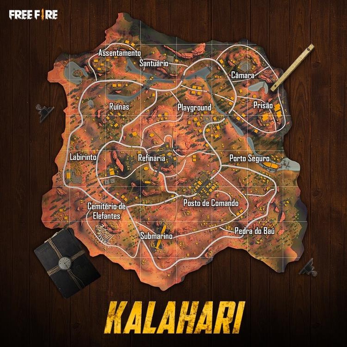 Ganhe Booyahs no deserto de Kalahari com este guia de jogo do Free Fire