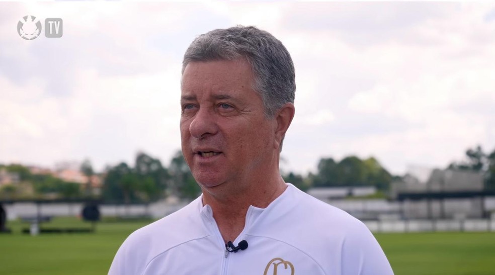 Walmir Cruz, coordenador de performance do Corinthians — Foto: Reprodução/Corinthians TV