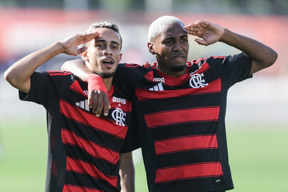 Matheus Gonalves e Lorran so destaques do time do Flamengo na final do Intercontinental Sub-20  Foto: Gilvan de Souza / Flamengo