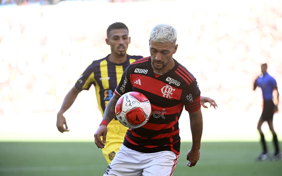 Arrascaeta em Flamengo x Madureira — Foto: André Durão