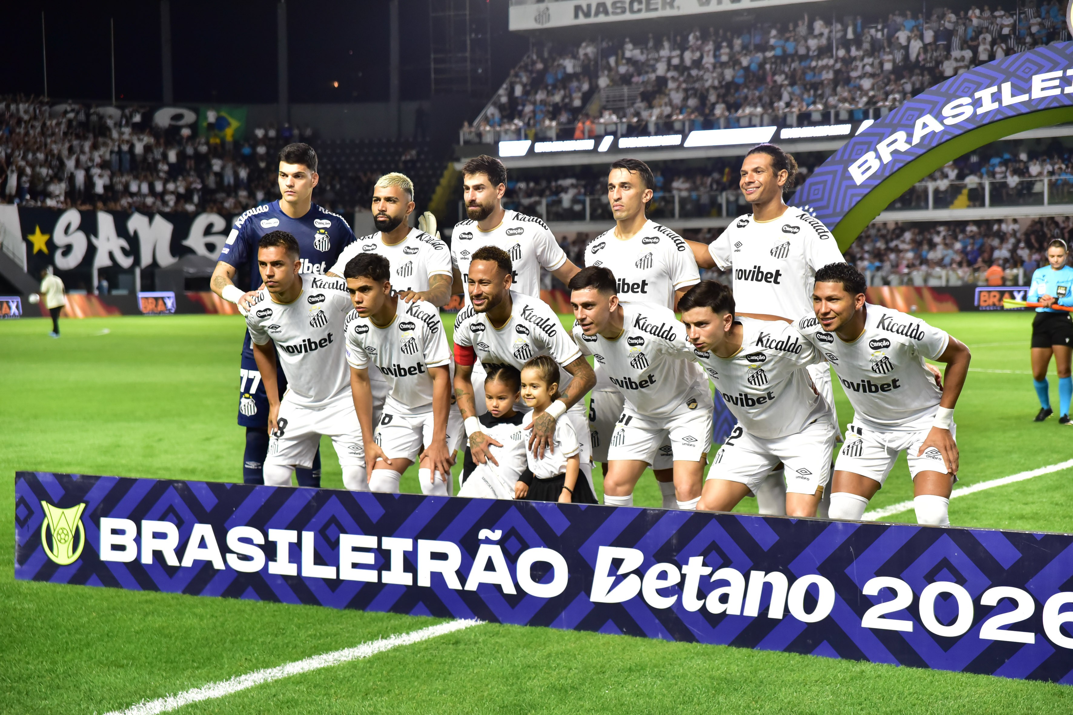 Santos empata com Mirassol e brilha com Neymar e Barreal