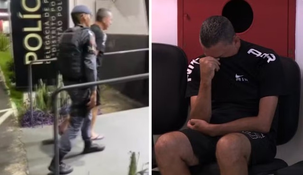 Piá no momento da prisão em março de 2026