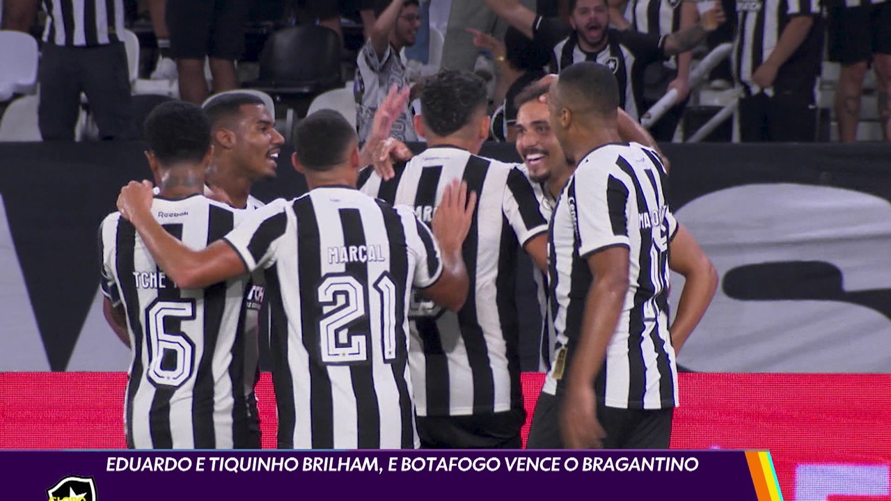 Eduardo e Tiquinho brilham, e Botafogo vence o Bragantino