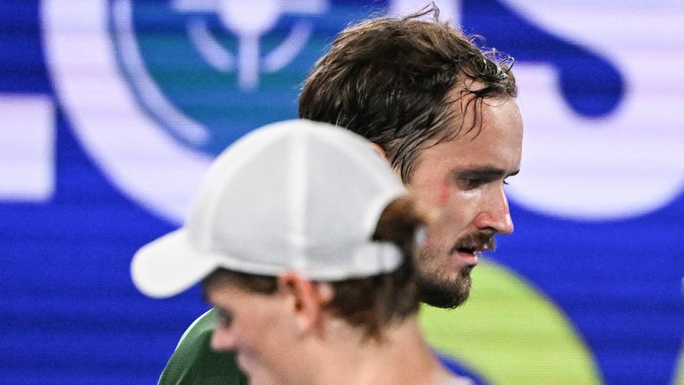 Final do Australian Open entre Medvedev e Sinner — Foto: Divulgação Australian Open