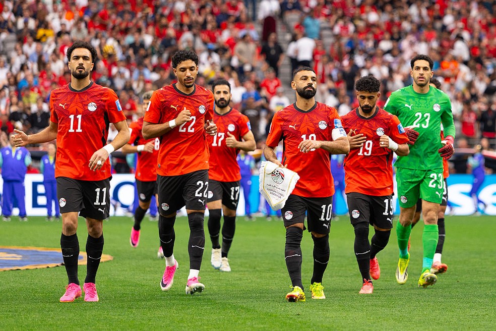 Jogadores do Egito em Seattle após vitória na Copa
