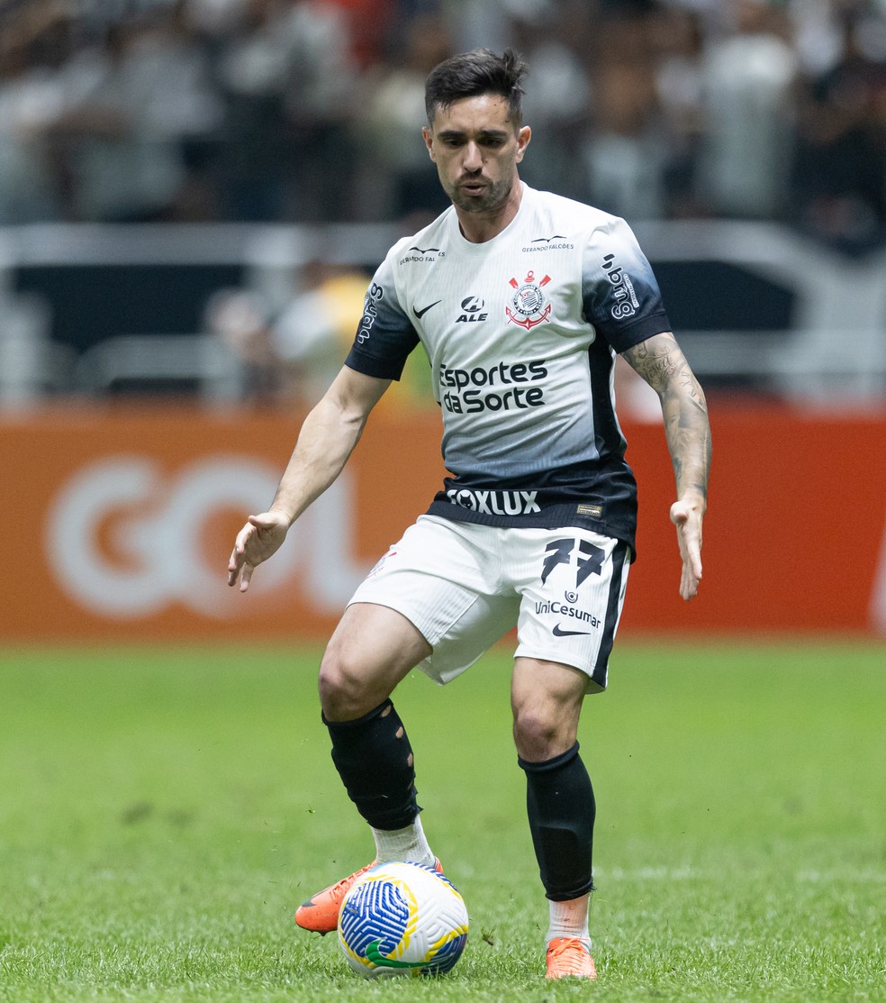 Igor Coronado em ação na partida Corinthians x Atlético-MG — Foto: Rodrigo Coca / Ag.Corinthians