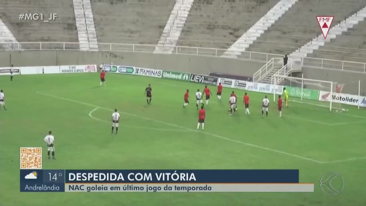 Nacional de Muriaé goleia Varginha no último jogo da temporada