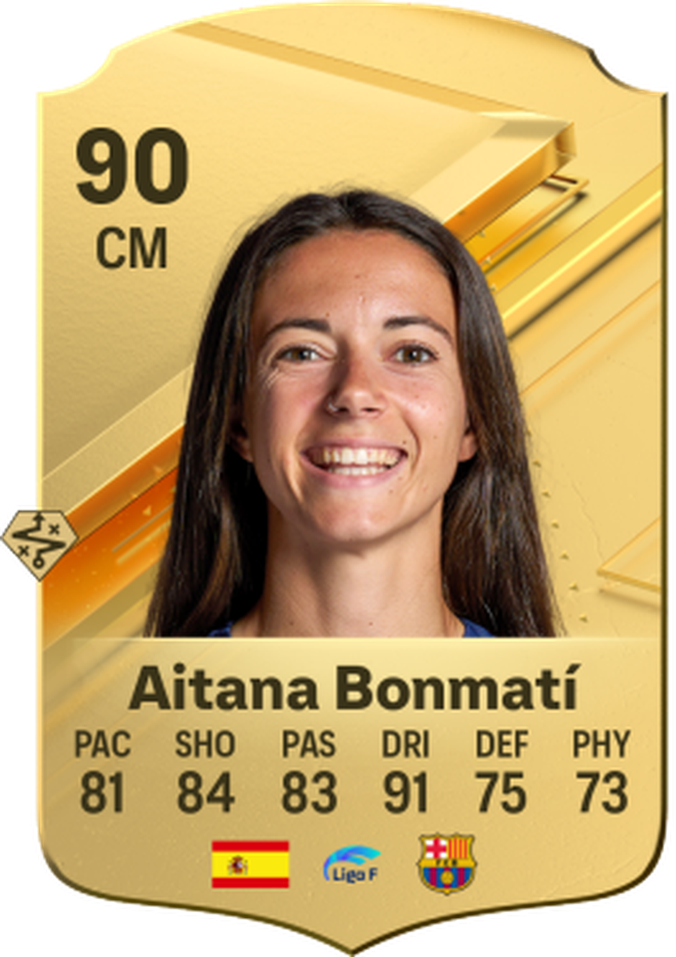 Carta da Aitana Bonmatí no Ultimate Team — Foto: Reprodução/EA Sports