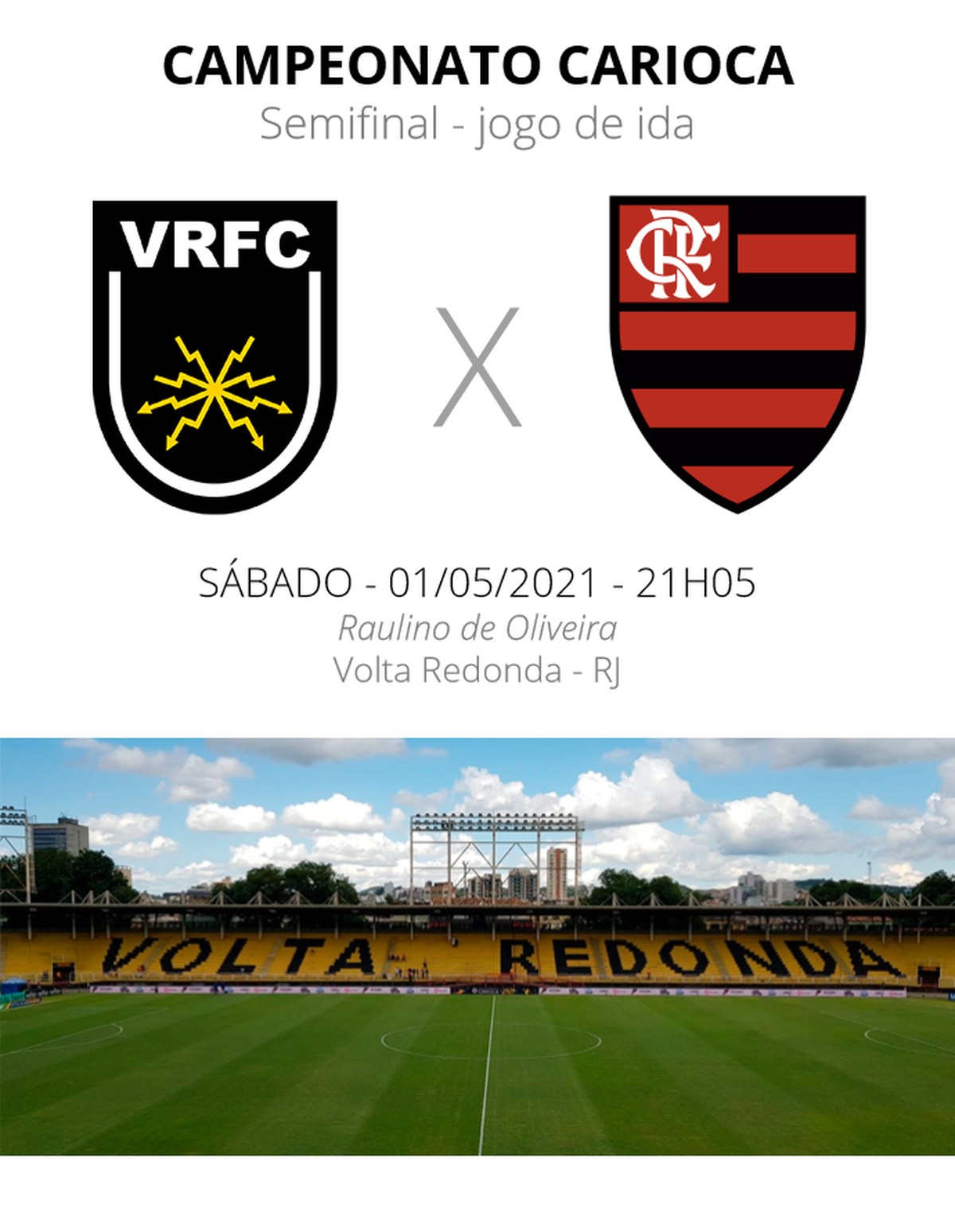 Volta Redonda x Flamengo: veja escalações, desfalques e arbitragem 