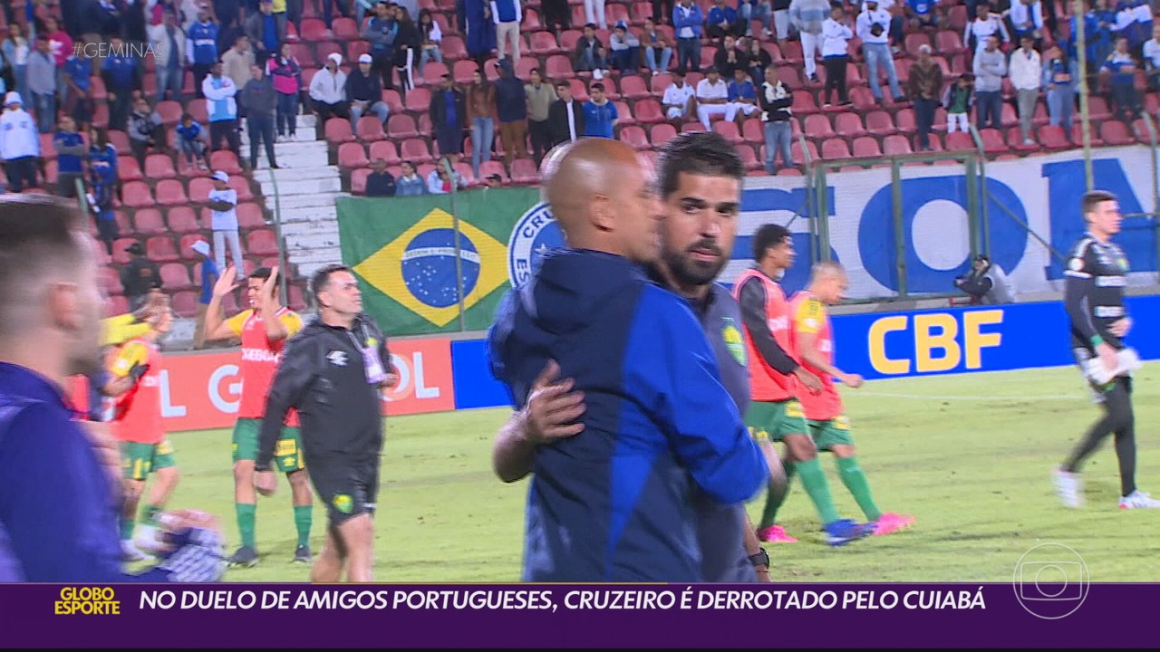 No duelo de amigos portugueses, Cruzeiro perde para o Cuiabá