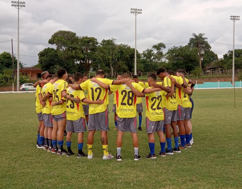 Primeiro treino do São Paulo Crystal em Alagoa Nova — Foto: Divulgação / São Paulo Crystal