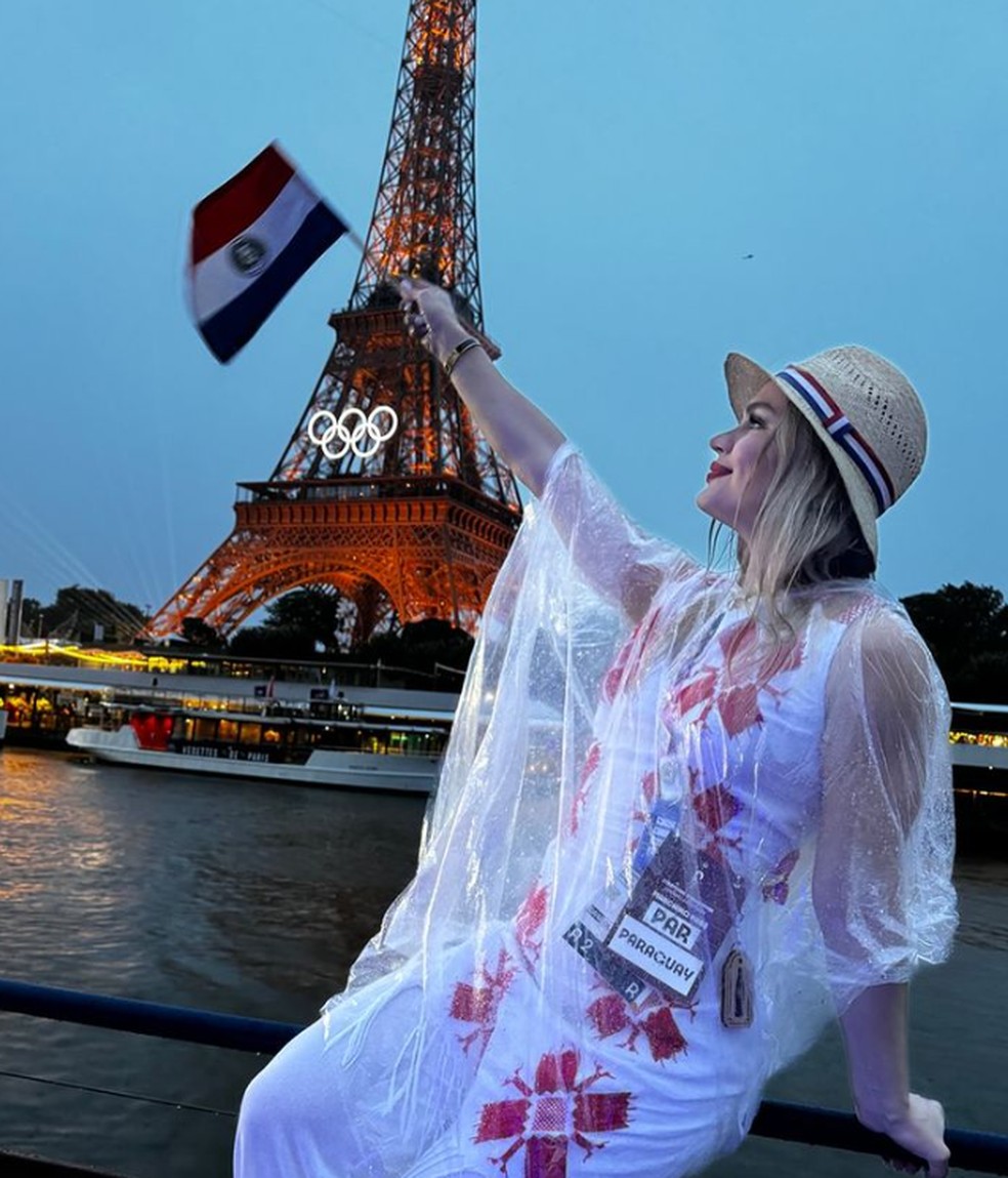 Luana Alonso em Paris — Foto: Reprodução