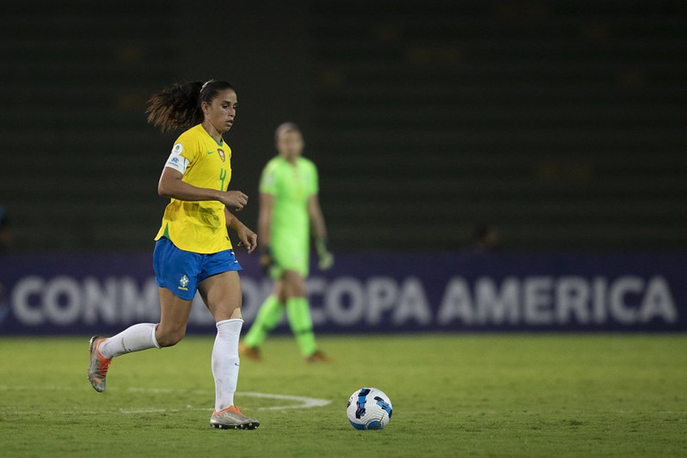 Rafaelle foi a capit&atilde; da Sele&ccedil;&atilde;o na Copa Am&eacute;rica &mdash; Foto: Thais Magalh&atilde;es/CBF