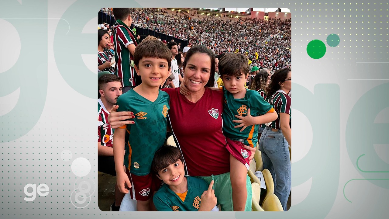 Dia das Mães: amor pelos filhos faz triatleta flamenguista torcer para o Fluminense