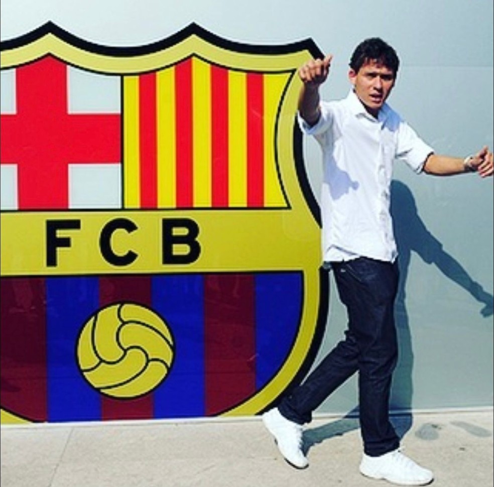 Keirrison na passagem pelo Barcelona — Foto: Reprodução/Instagram