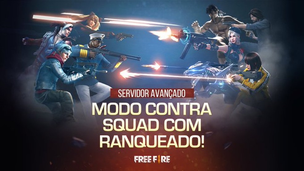 Free Fire: modo contra squad ranqueado vai ser testado no servidor avançado, free fire
