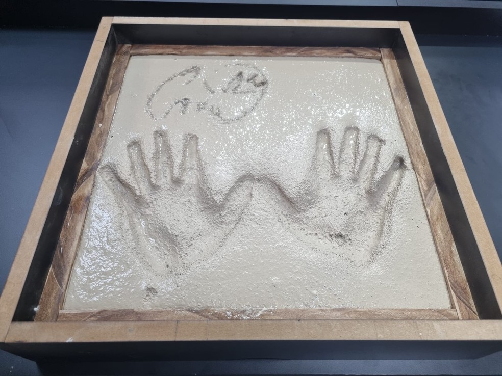 Mãos de Cássio serão eternizadas no Memorial do Corinthians — Foto: José Edgar de Matos