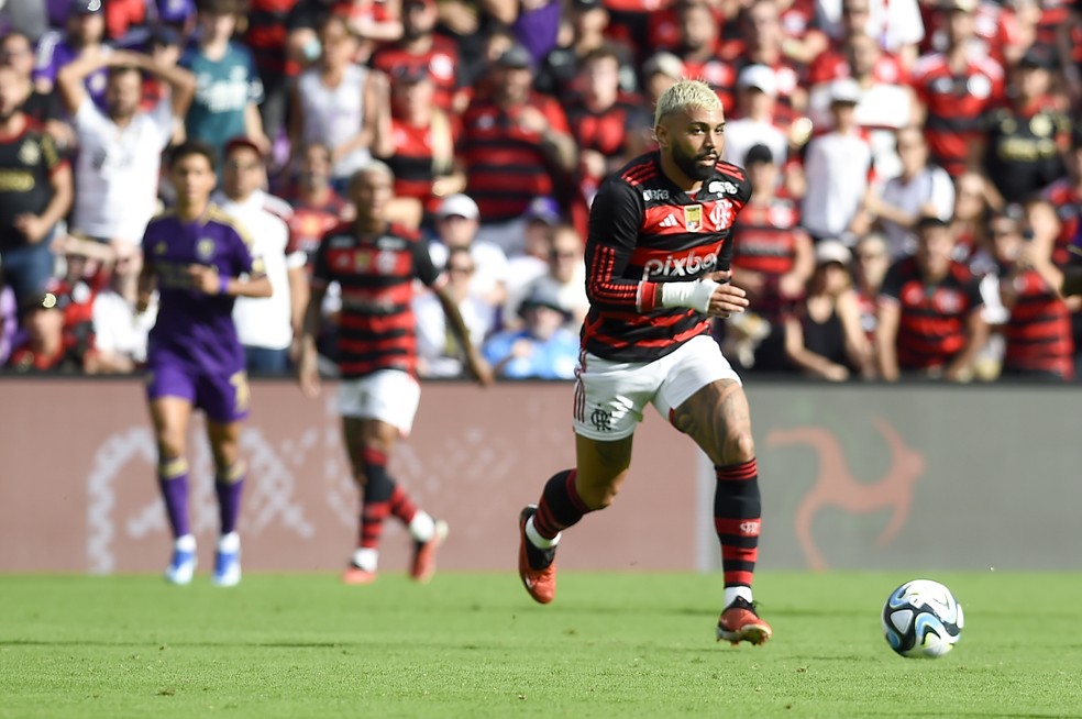 Gabigol em Orlando x Flamengo — Foto: Marcelo Cortes/Flamengo