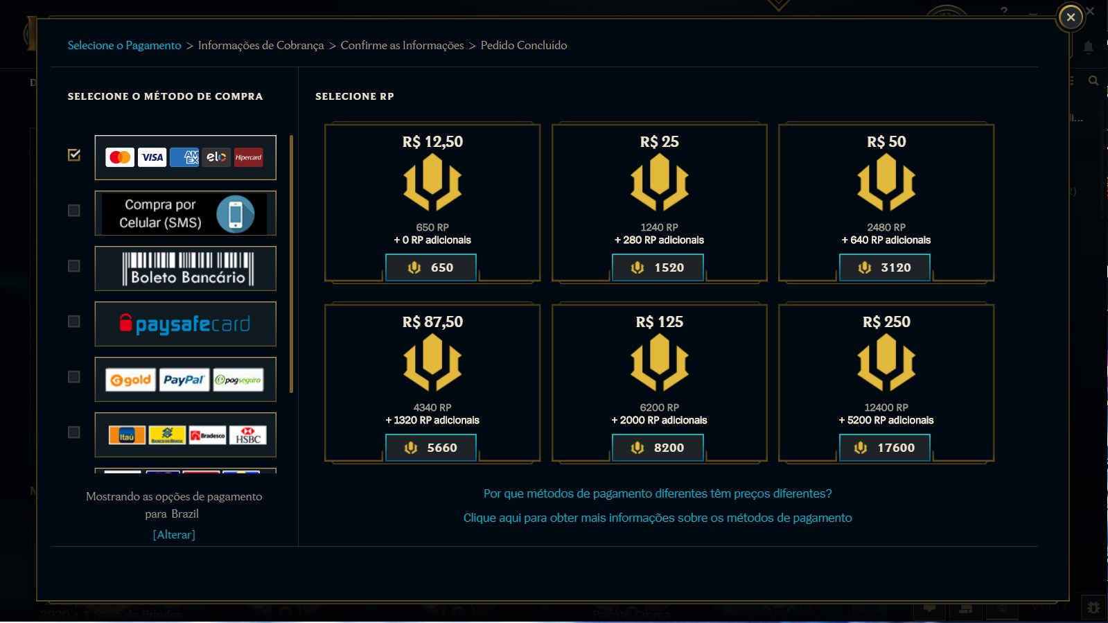 Preço do RP sofre aumento no Brasil; veja novos valores dos Riot Points ...