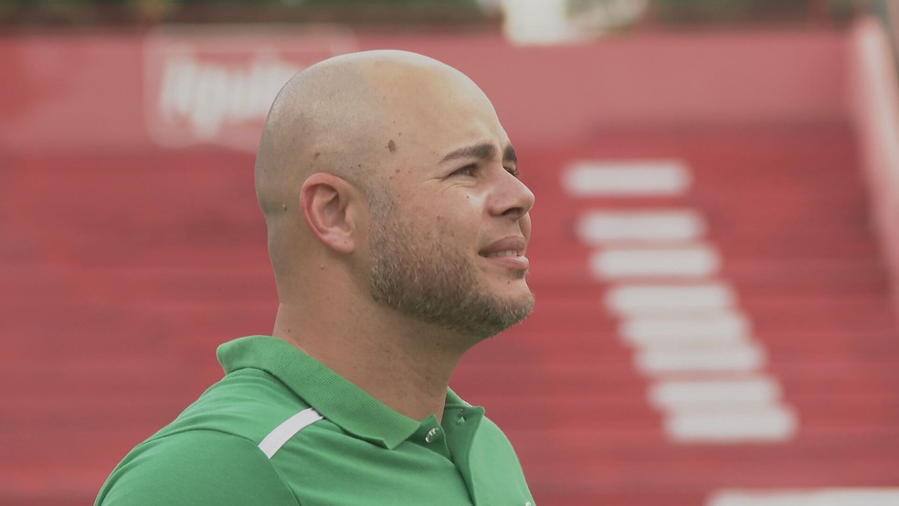 Adriano Souza é o novo técnico do Treze — Foto: Reprodução/TV Globo