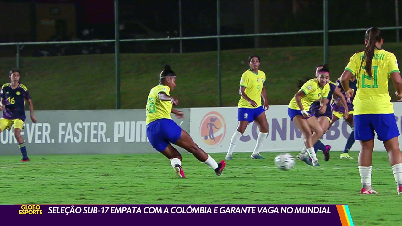 Seleção sub-17 empata com a Colômbia e garante vaga no Mundial