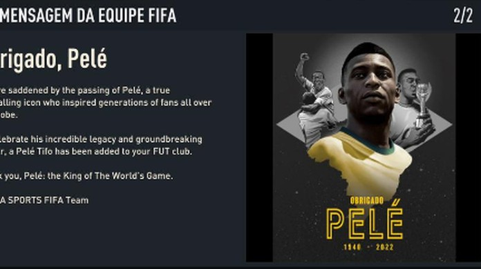 Pelé no Fifa 23: game disponibiliza carta 'perfeita' do Rei - Superesportes