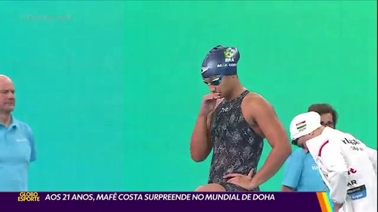 Mafê Costa vibra com marcas e três finais no Mundial: "Meter a cara na água e ser feliz" - Programa: Globo Esporte SP 