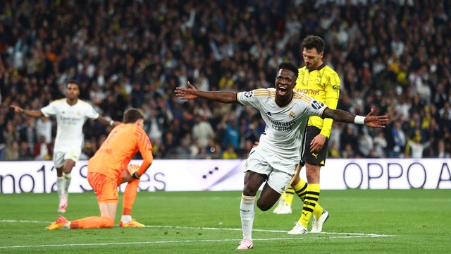 Vini Jr. Vinicius Junior Real Madrid gol Borussia Dortmund Champions