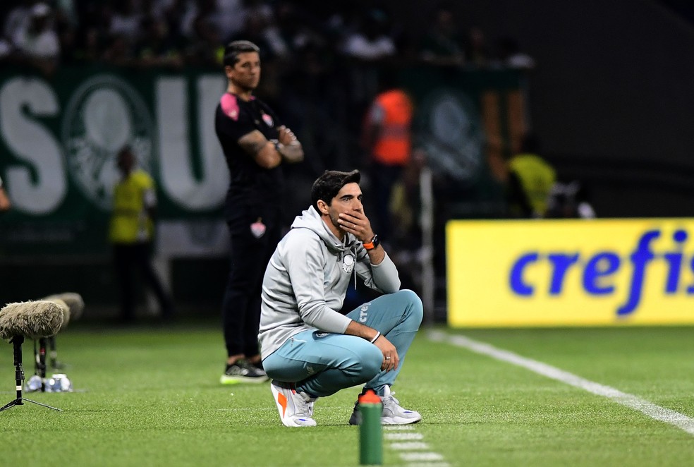 Abel Ferreira em Palmeiras x Vitria  Foto: Marcos Ribolli